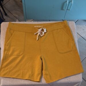 Mossimo Supply Co. Mustard Athletic Shorts